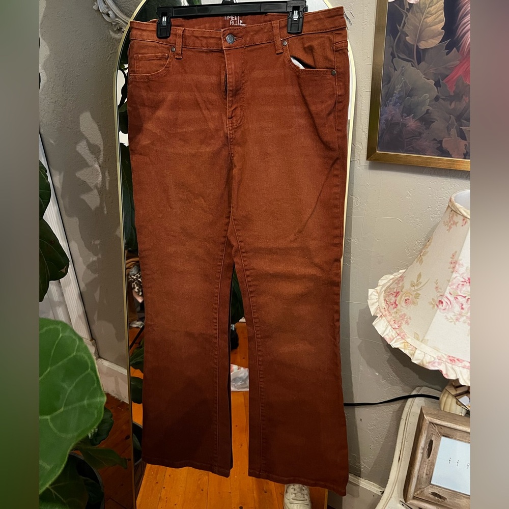 Time and Tru Rust Bootcut Jeans 14